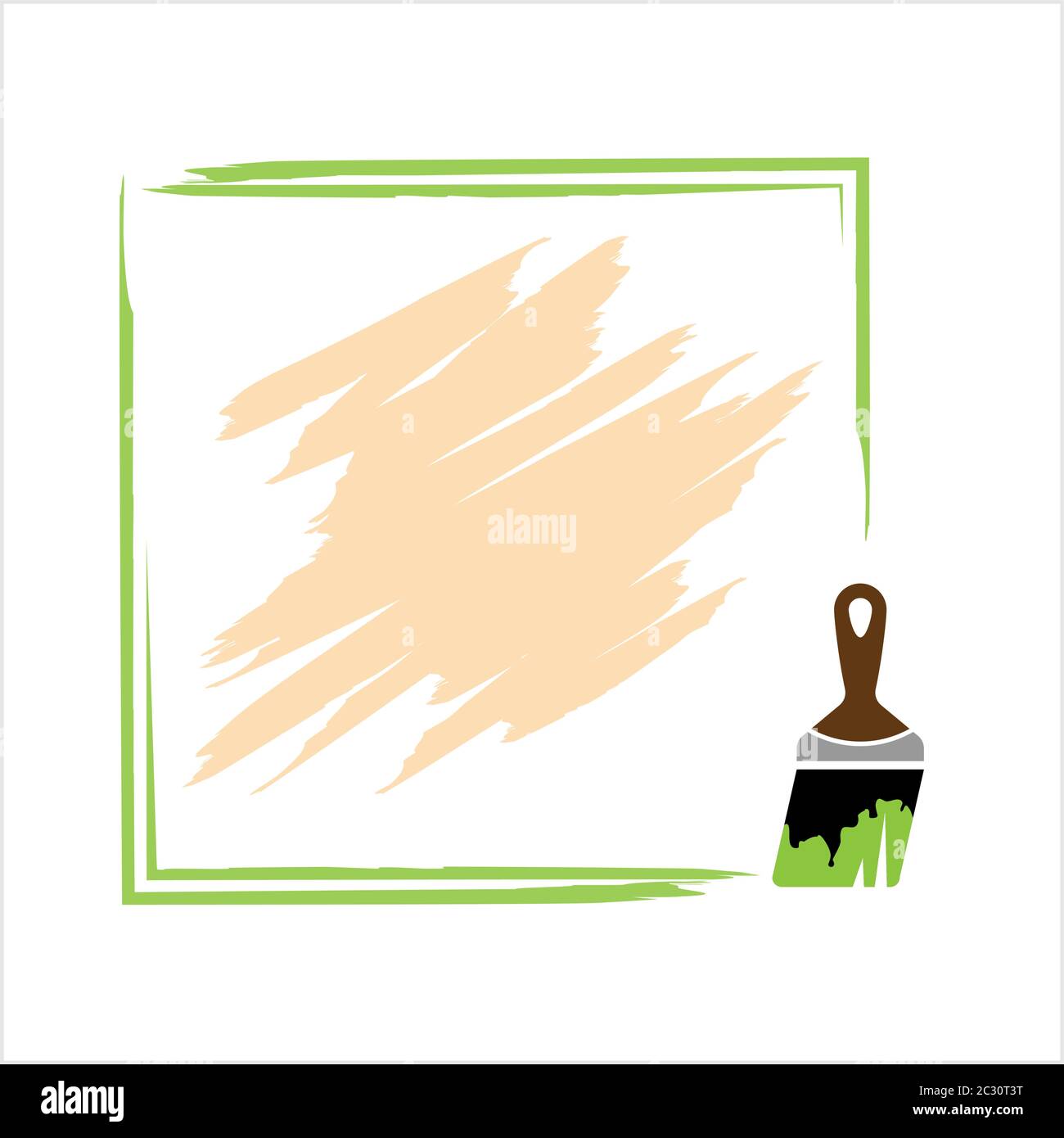 Paint Brush Icon Vector Art Illustration Stock Vector Image & Art - Alamy
