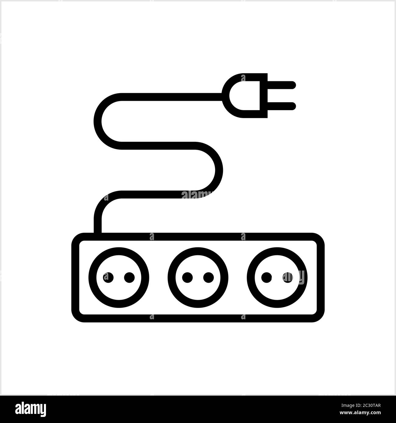 Extension Cord Icon Vector Art Illustration Stock Vector Image & Art