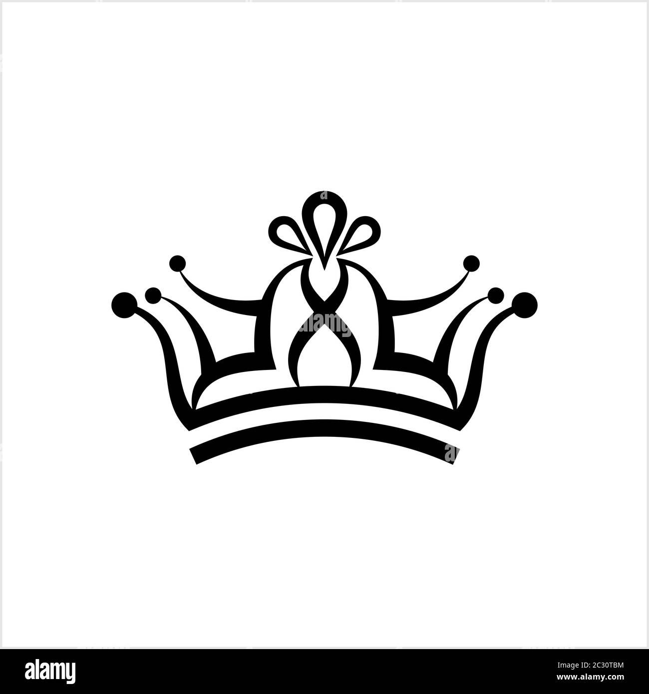 Crown Icon, Crown Vector Art Illustration Stock Vector Image & Art - Alamy