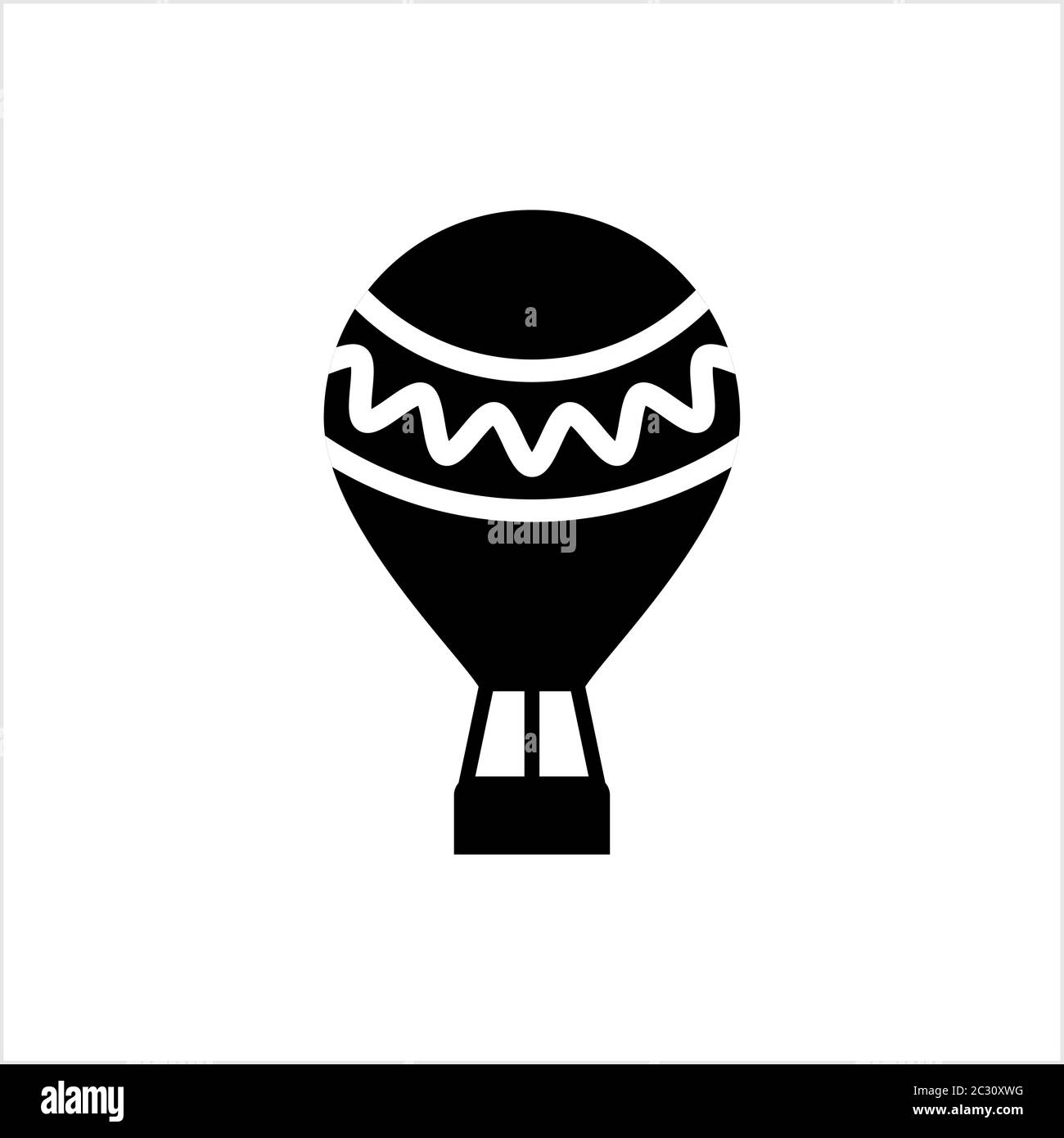 Hot Air Balloon Icon, Design Vector Art Illustration Stock Vector Image ...