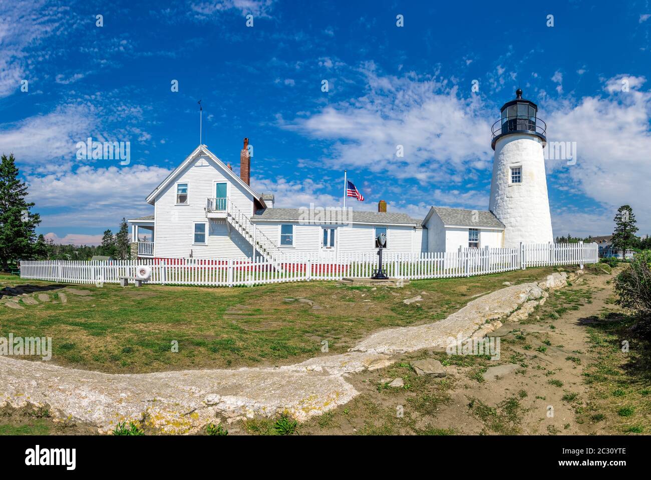 Pemaquid Point Lighthouse, Maine, USA Stock Photo Alamy
