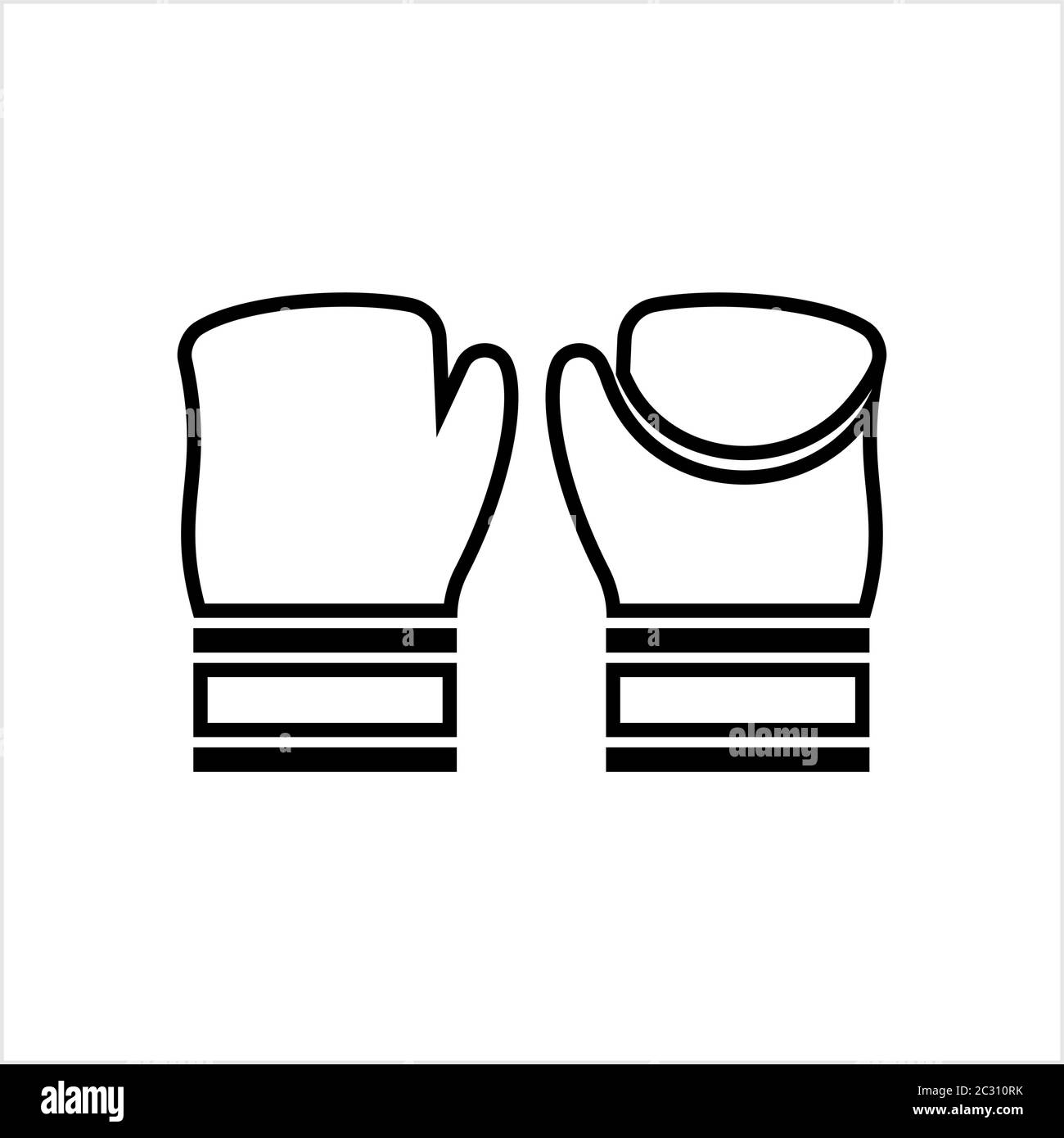 Boxing Glove Icon Vector Art Illustration Stock Vector Image & Art - Alamy