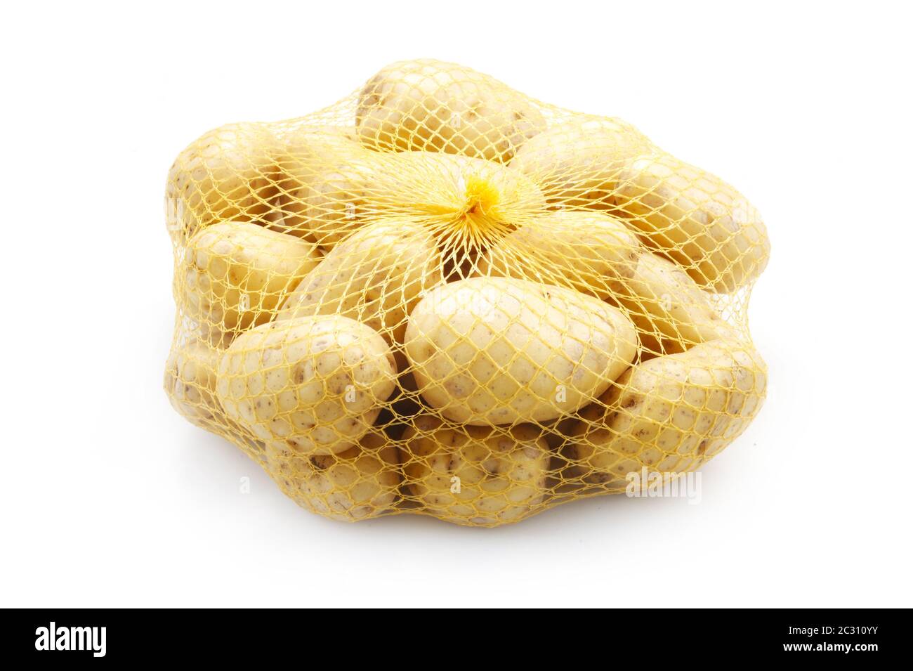 Potatoes In A Net Stock Photo