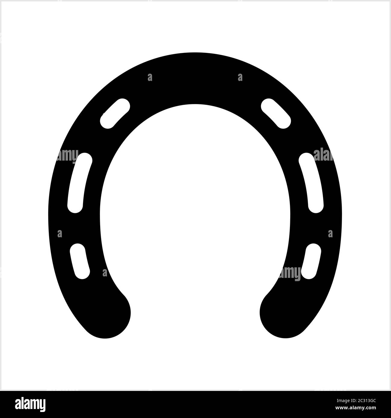 Horse Shoe Icon Vector Art Illustration Stock Vector Image & Art Alamy