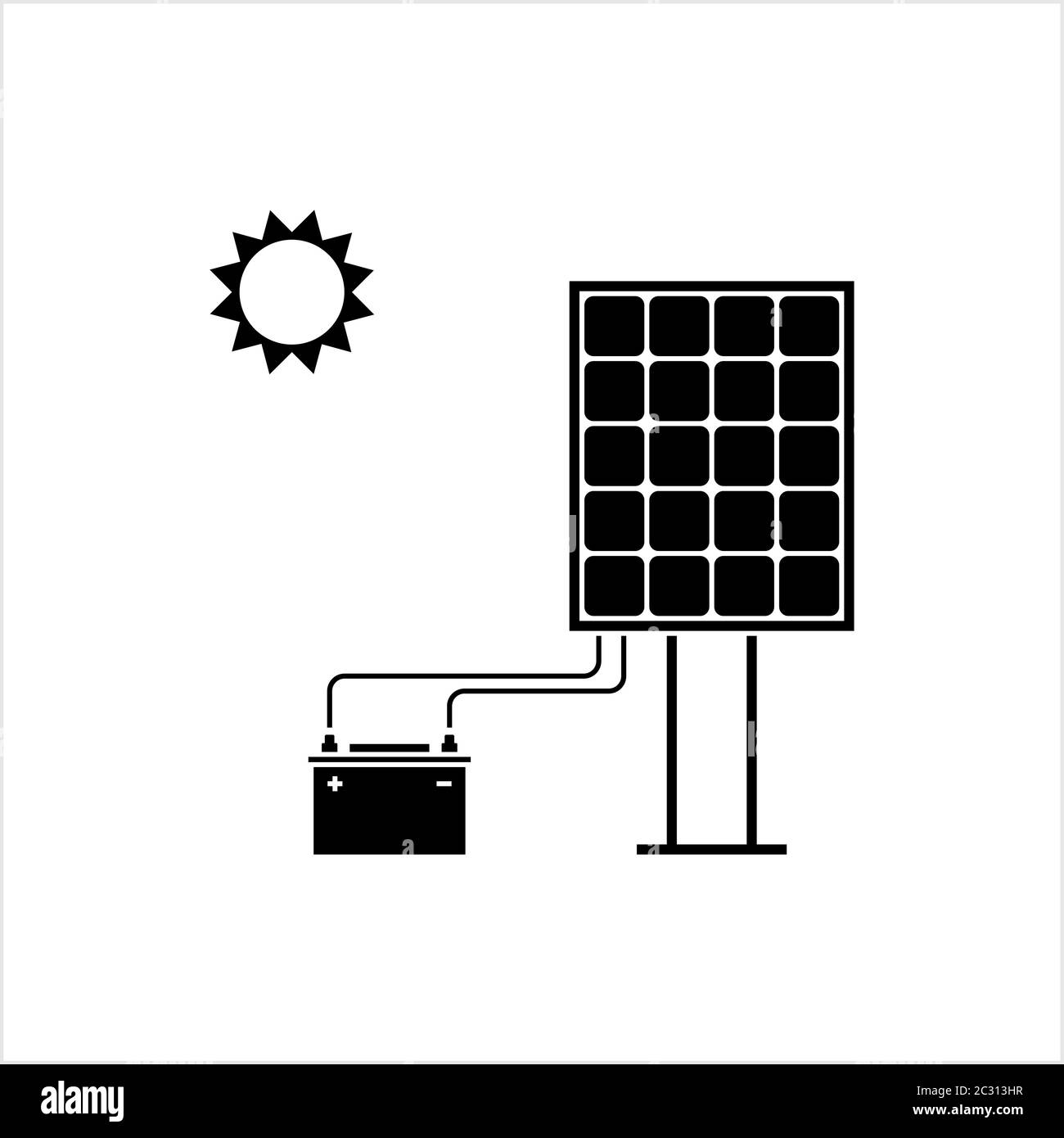 solar energy clipart black and white