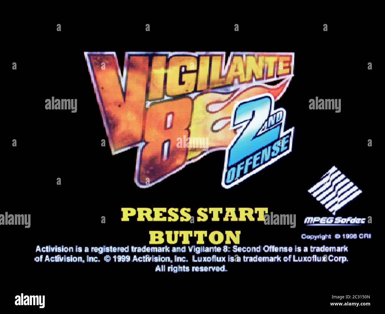 Vigilante 8 2nd Offense - Sega Dreamcast Videogame - Editorial use only Stock Photo
