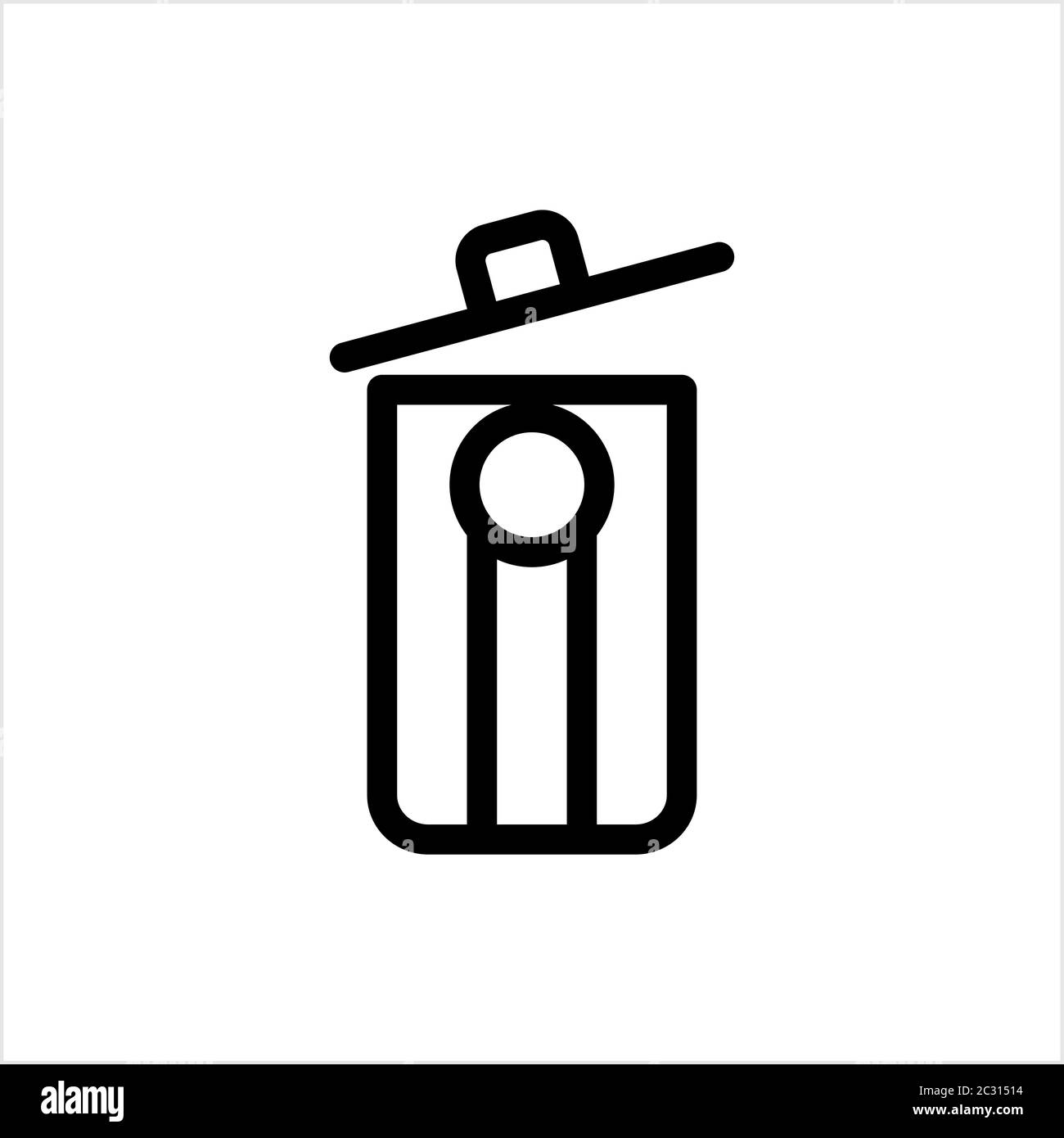 Trash Can Icon Vector Art Illustration Stock Vector Image & Art - Alamy