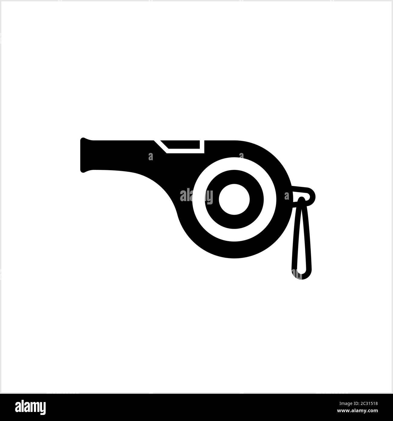 Whistle Icon, Creative Design Vector Art Illustration Stock Vector ...