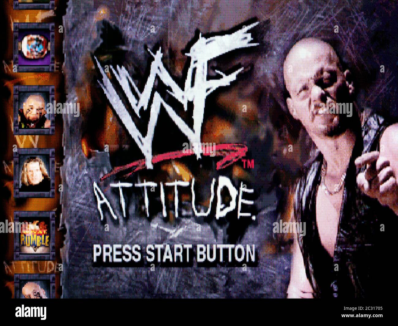 WWF Attitude - Sega Dreamcast Videogame - Editorial use only Stock Photo