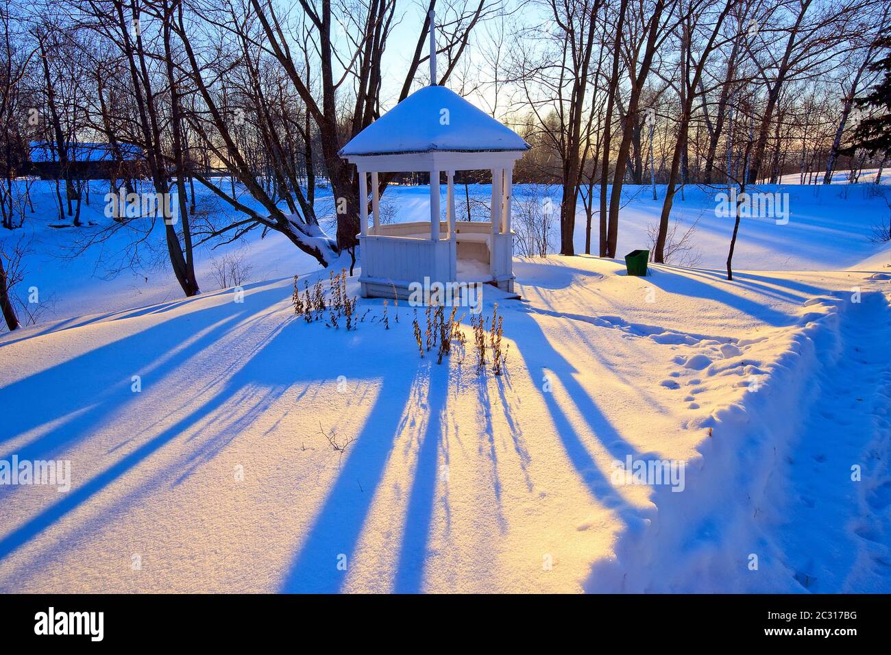 Winter park Stock Photo