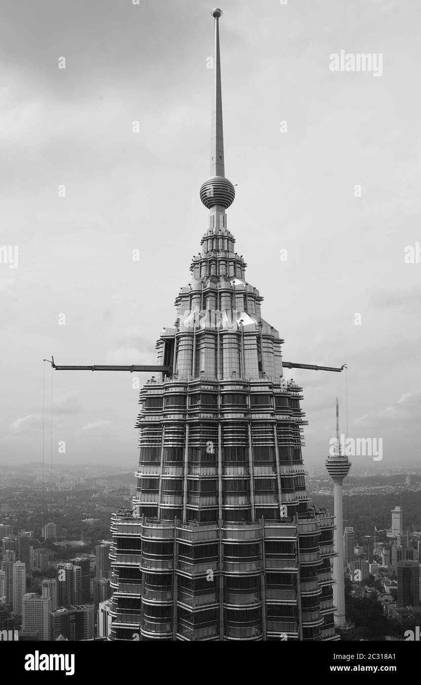 Petronas tower kuala lumpur Black and White Stock Photos & Images - Alamy
