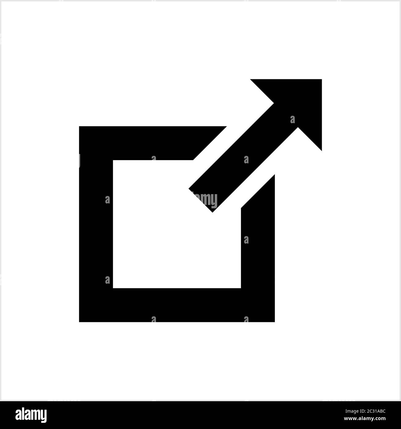 External Link Icon Vector Art Illustration Stock Vector Image & Art - Alamy