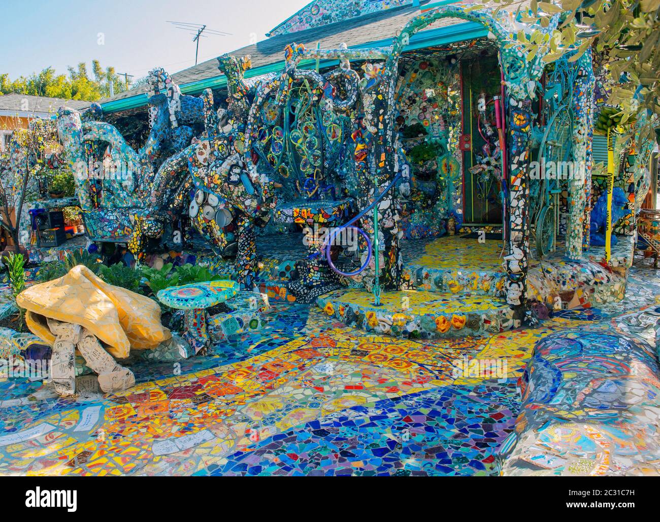 View of Mosaic House, Venice, California, USA Stock Photo