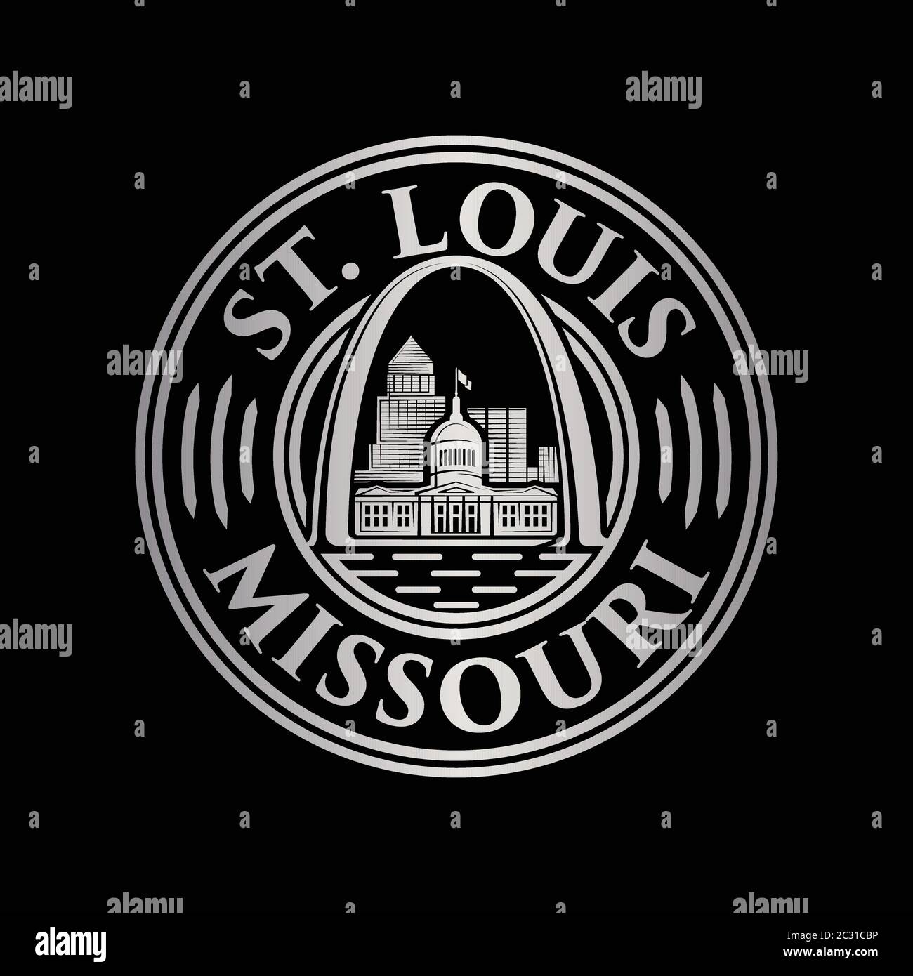 St. Louis logo. Saint Louis design template. Vector and