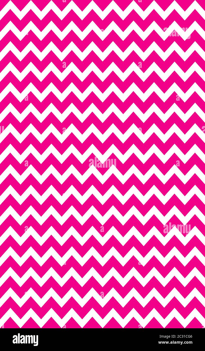 Hot Pink And White Chevron Background