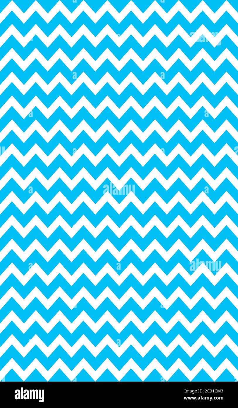Zig Zag texture blue and white Stock Photo