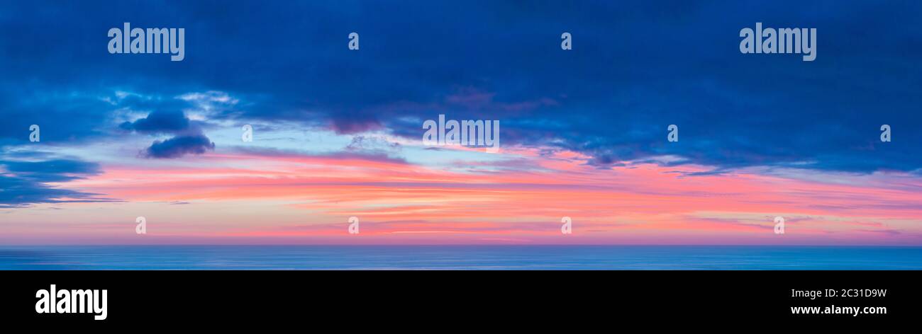 Scenic sky at dusk, Kealakekua Bay, Hawaii Islands Stock Photo