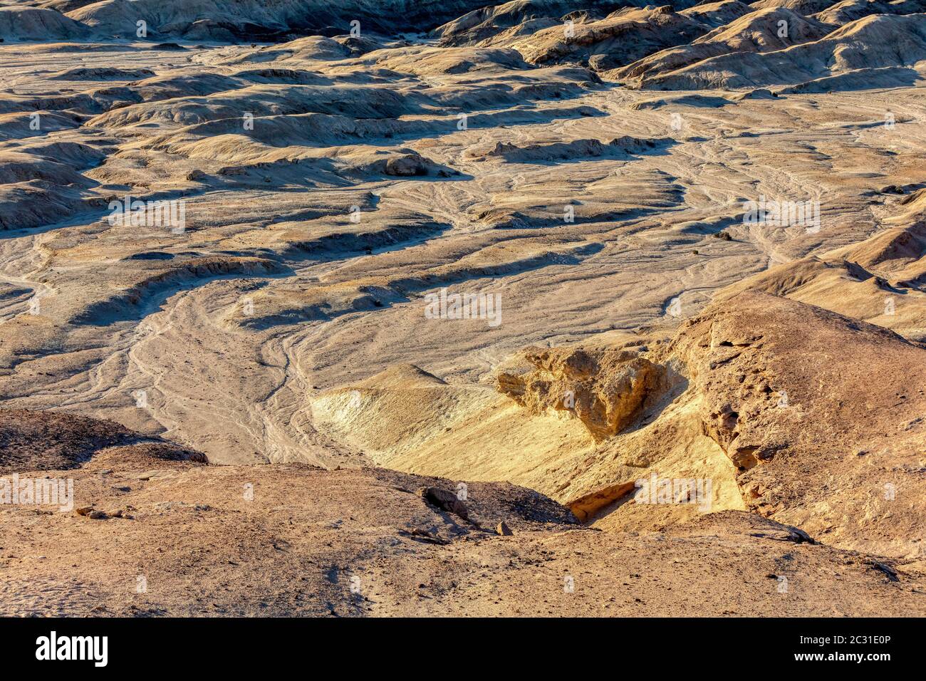 Incredible Namibia landscape like moonscape, Africa Stock Photo