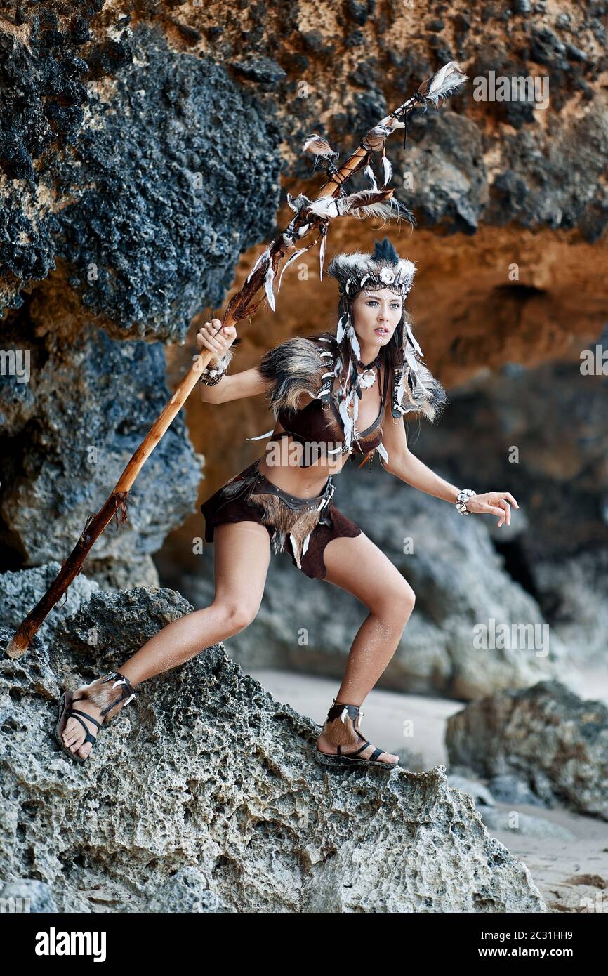 Tribal woman amazon hi-res stock photography and images - Alamy