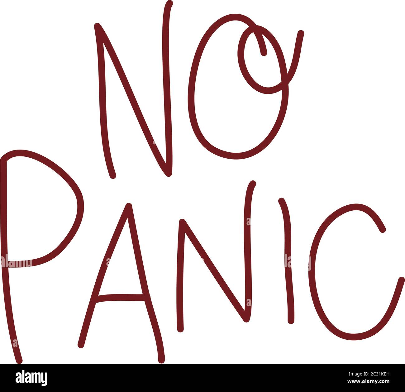 no panic text design of Happiness positivity and covid 19 virus theme