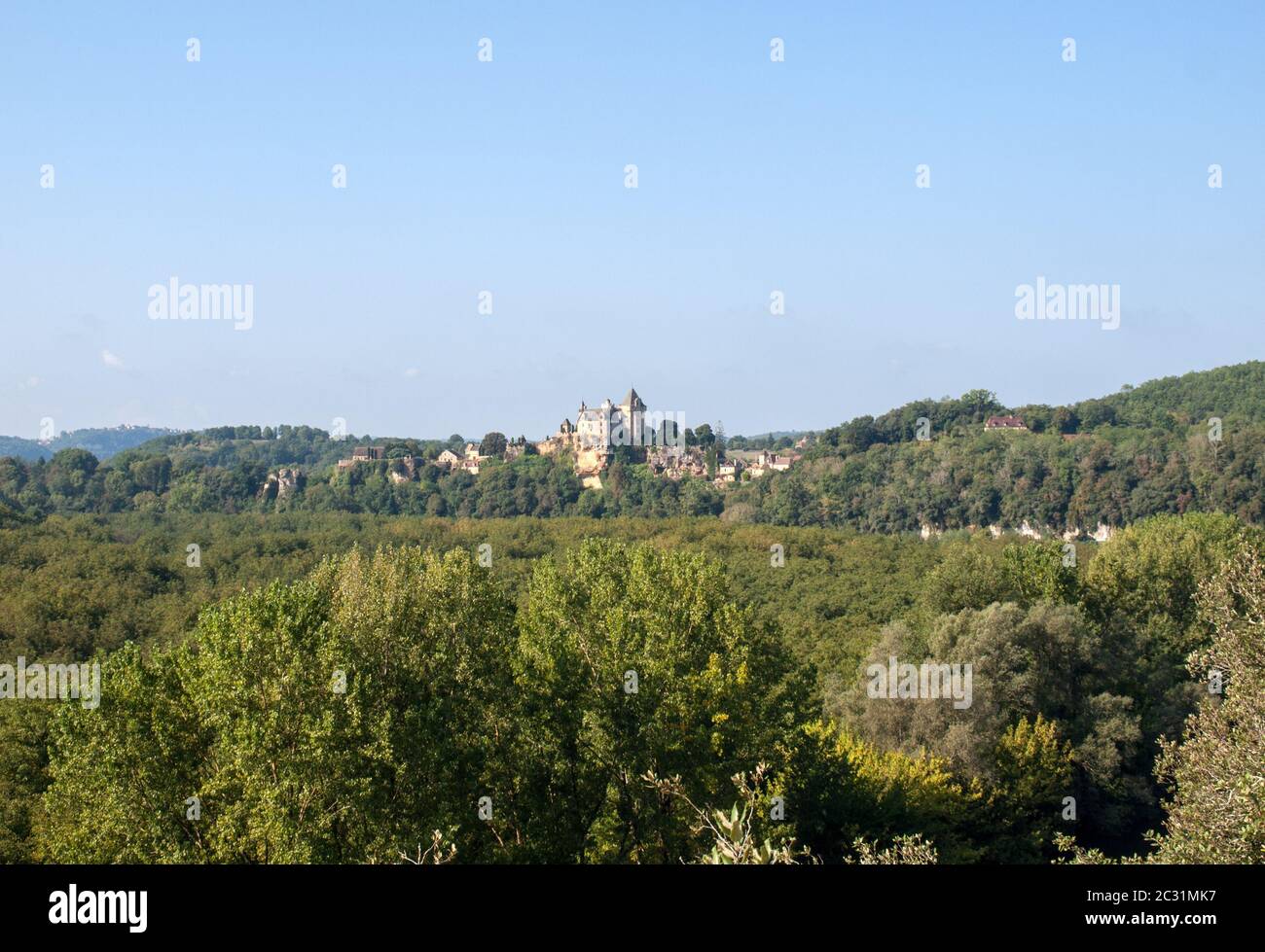 Chateau de Montfort in the Dordogne valley. France Stock Photo Alamy