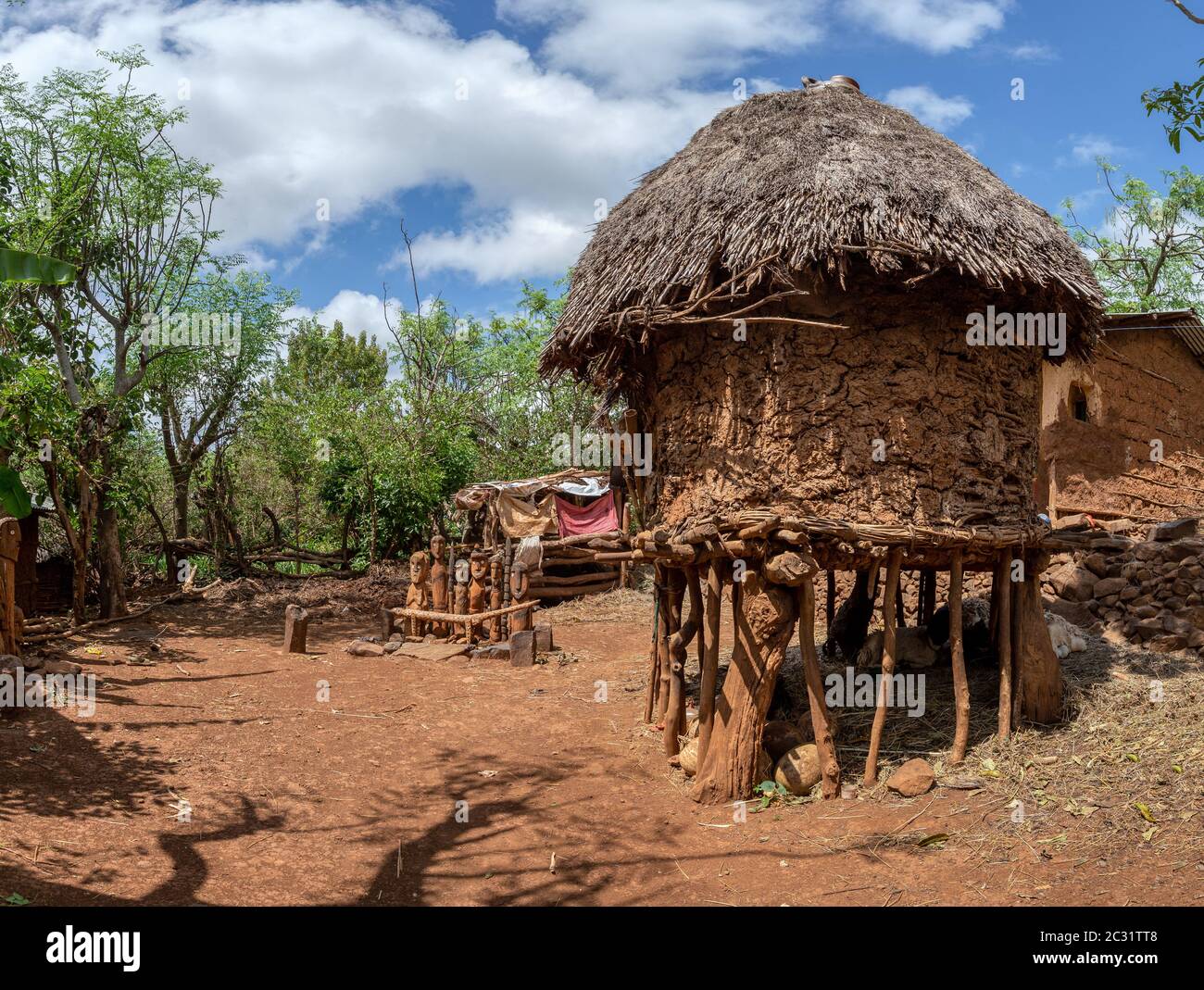 Konso fantastic walled village tribes Konso, Ethiopia Stock Photo - Alamy