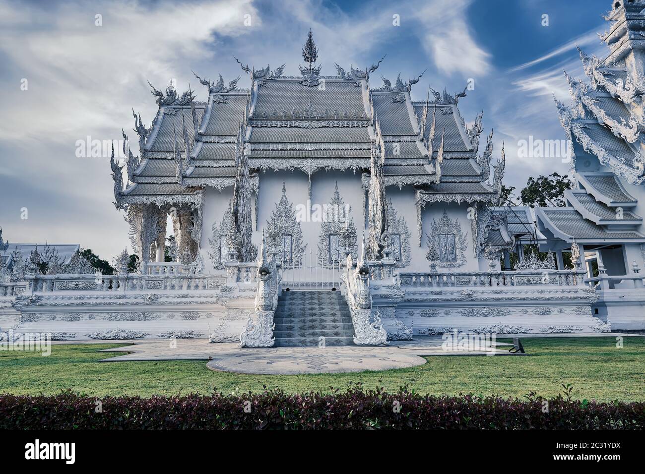 Wat Rong Khun (White Temple) in Chiang Rai, Thailand Stock Photo - Alamy