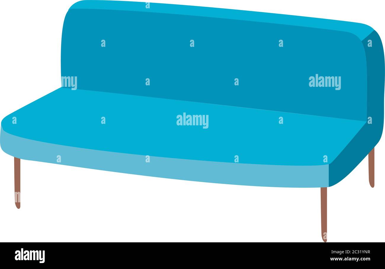 Blue couch Stock Vector Images Alamy