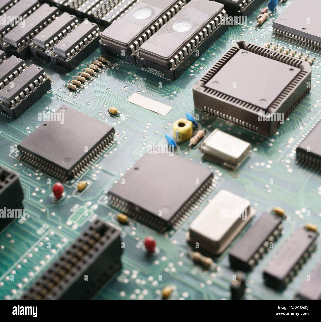 Computer hardware, motherboard Stock Photo Alamy