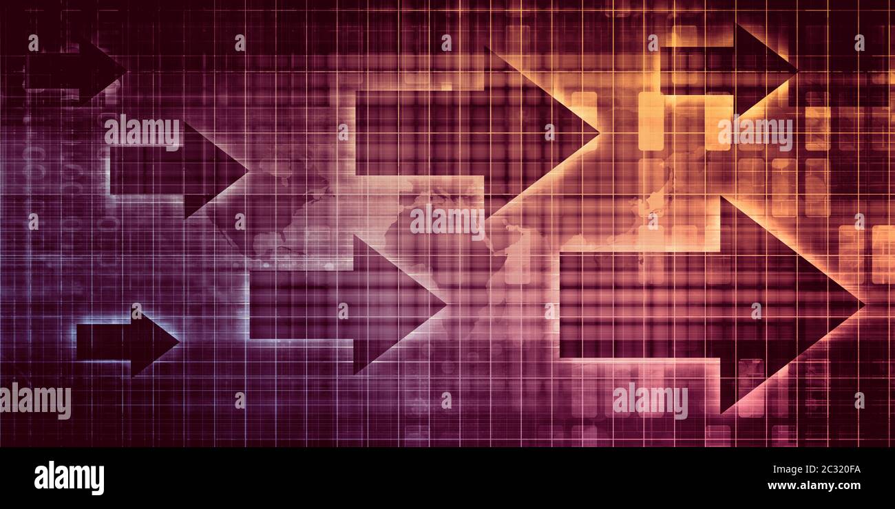 Tech background abstract arrows hi-res stock photography and images - Alamy