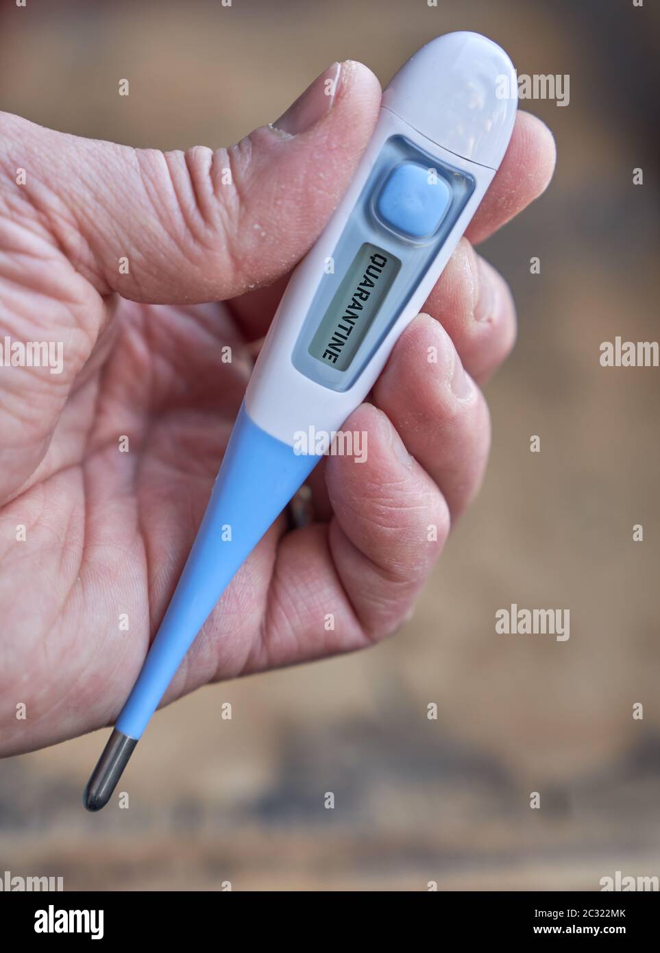 Outdoor digital thermometer Stock Photo - Alamy