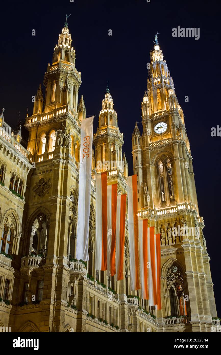 Town hall in Vienna Stock Photo