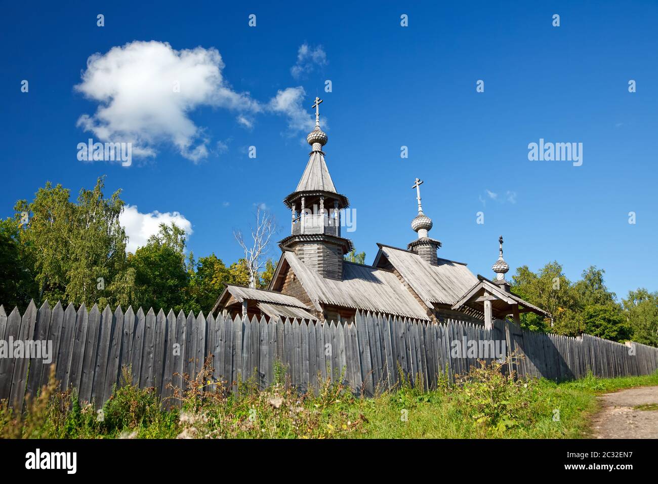 Old russian ortodox church Stock Photo