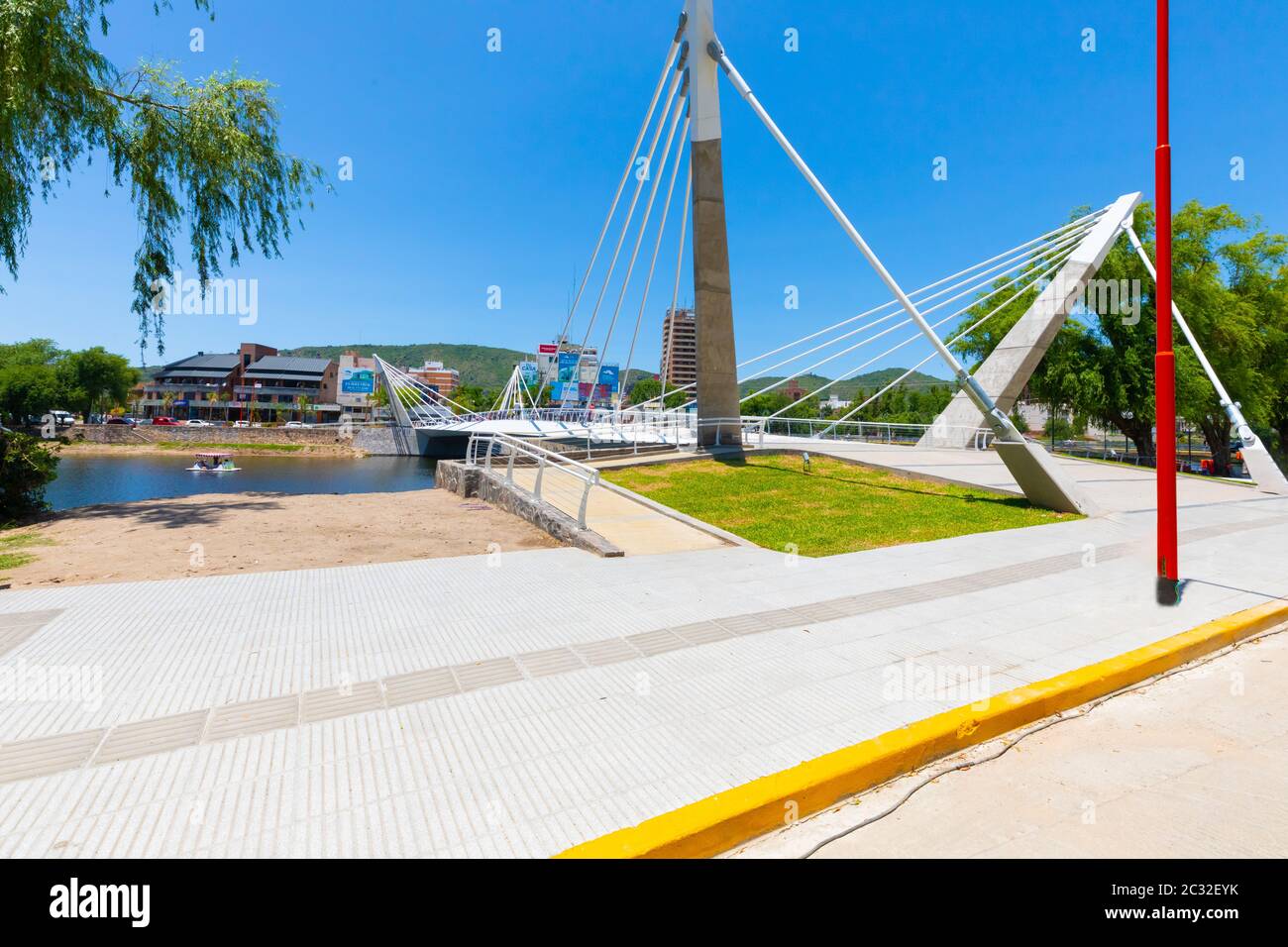 Argentina Villa Carlos Paz Central bridge Stock Photo