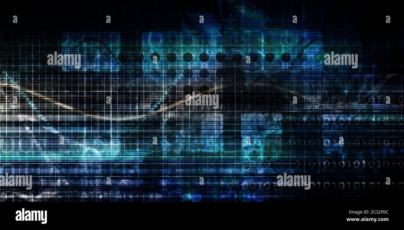 Technology Infrastructure As A It Abstract Art Stock Photo