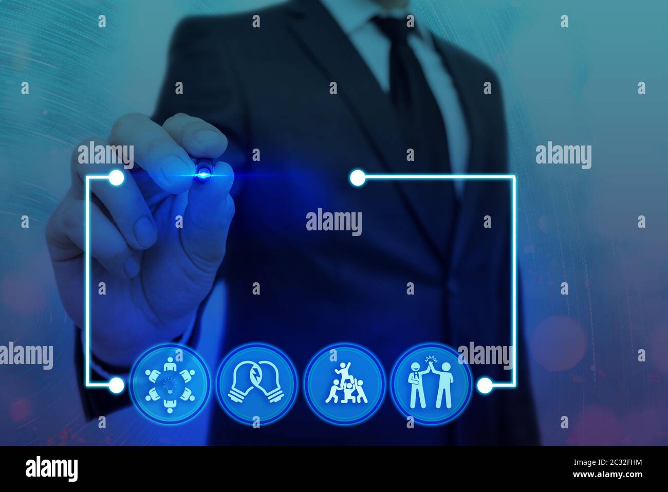 Information Digital Technology Network Connection Infographic Elements ...