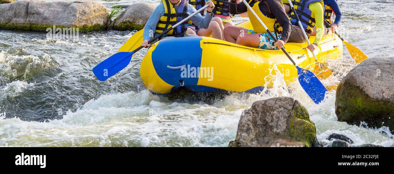 Raft adventure risk rafting hi-res stock photography and images - Alamy