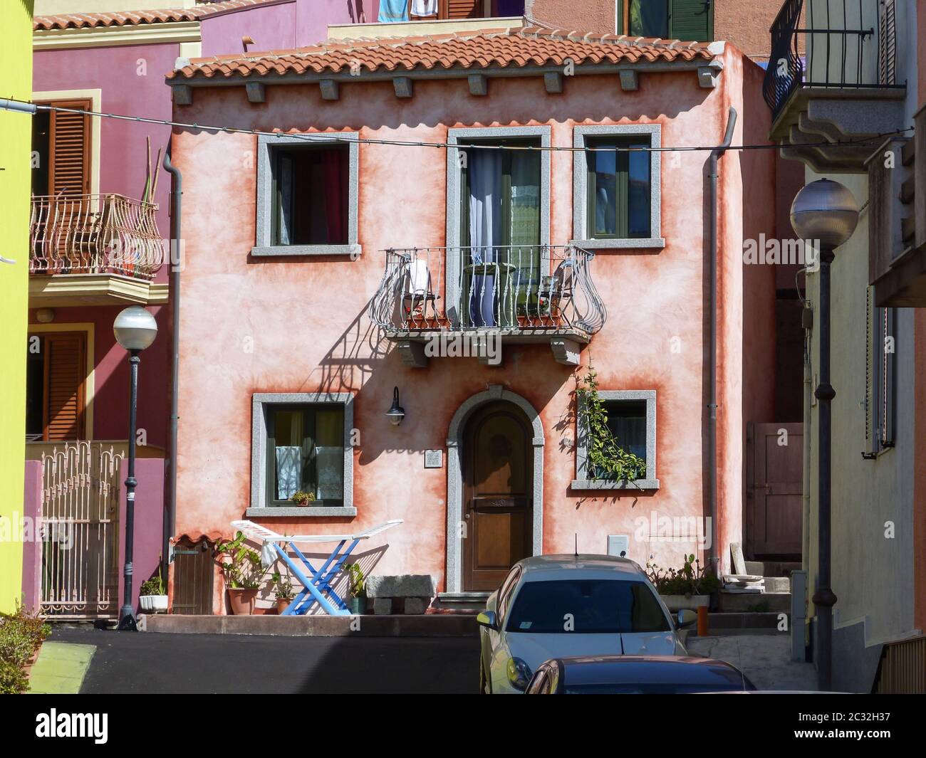 The characteristic houses of Santa Teresa di Gallura, Sardinia, Italy Stock Photo