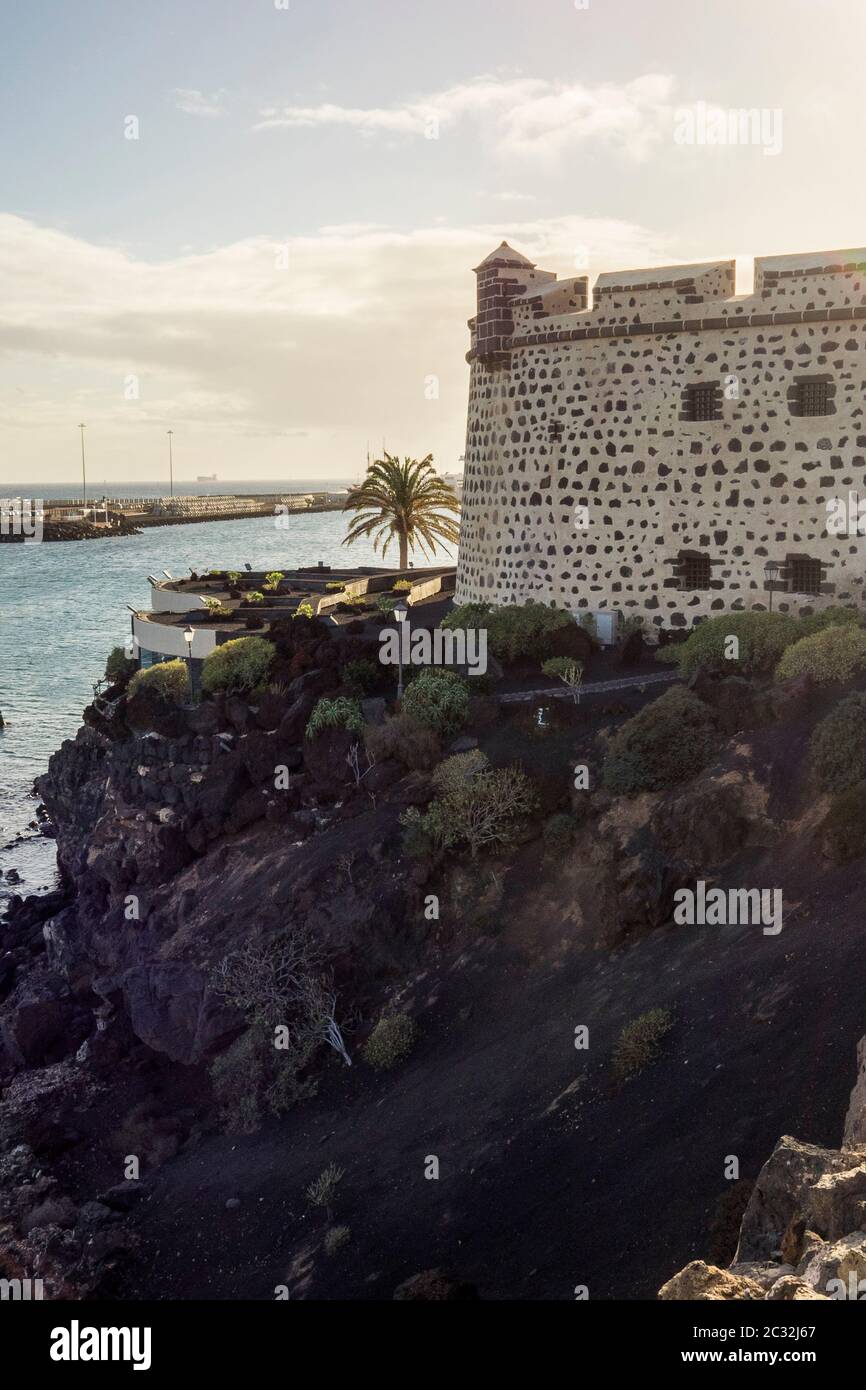 Spain - Canary Islands, Arrecife on Lanzarote - Castillo de San Jose Stock Photo