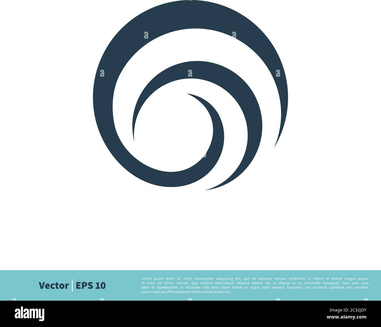 Circle Swoosh Sphere Icon Vector Logo Template Illustration Design ...