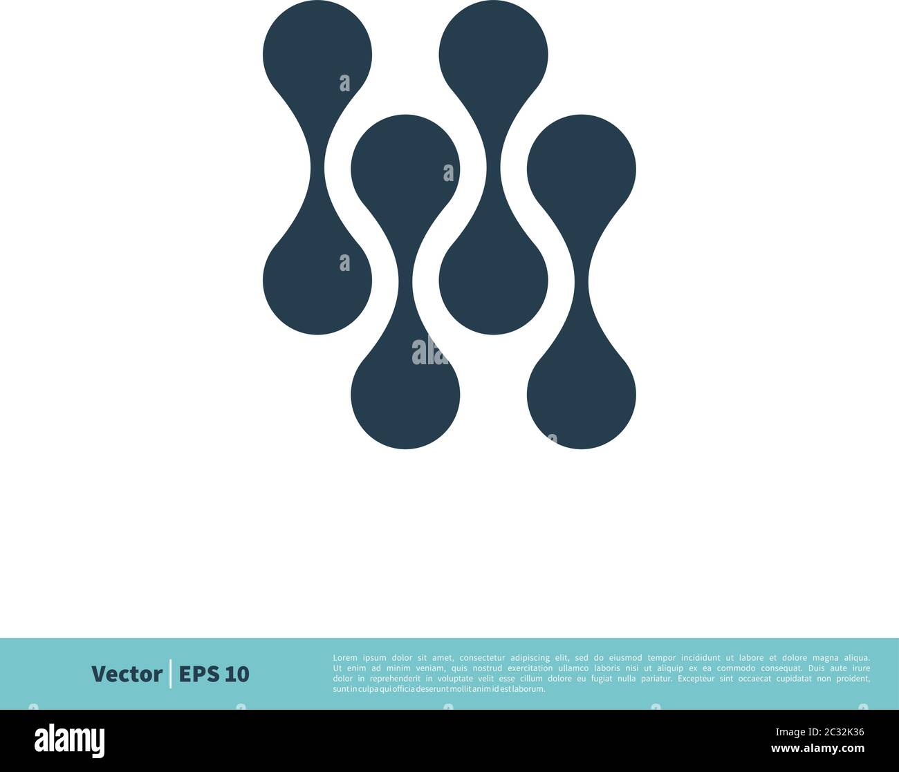 Molecular Chemistry Icon Vector Logo Template Illustration Design. Vector EPS 10. Stock Vector
