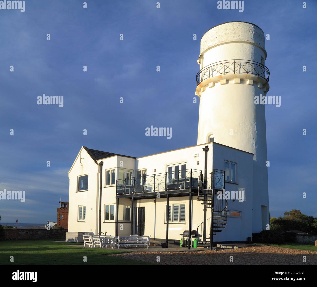Hunstanton Lighthouse, Norfolk, England, UK Stock Photo