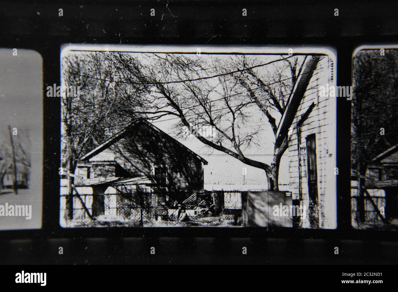 Fine 70s vintage contact print black and white extreme photography of a ...