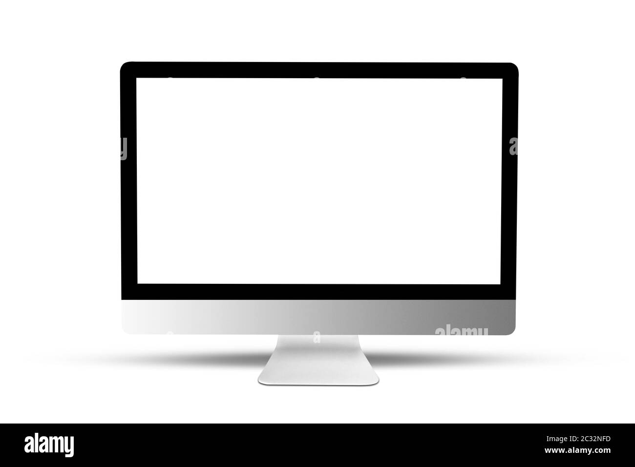 Modern model of computer screen, mock up display Stock Photo - Alamy