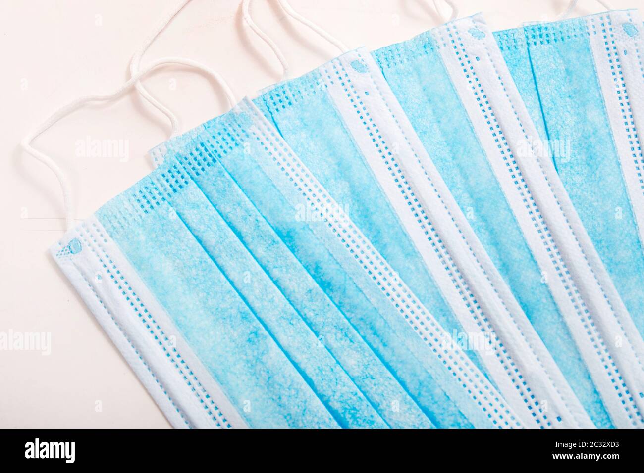 Medical protective masks isolated on a white background Stock Photo - Alamy