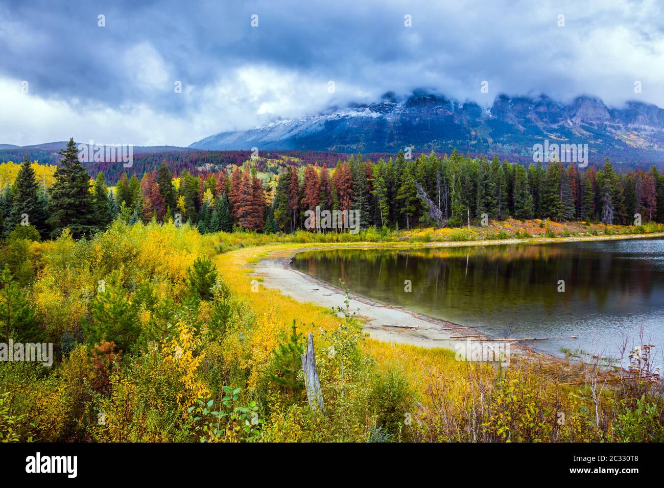 The cold lake Stock Photo Alamy