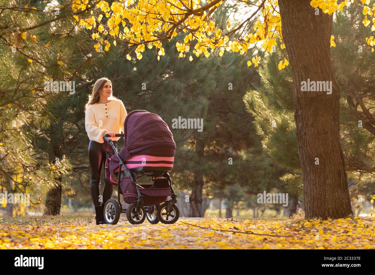 Woman stroller walks in hi-res stock photography and images - Alamy