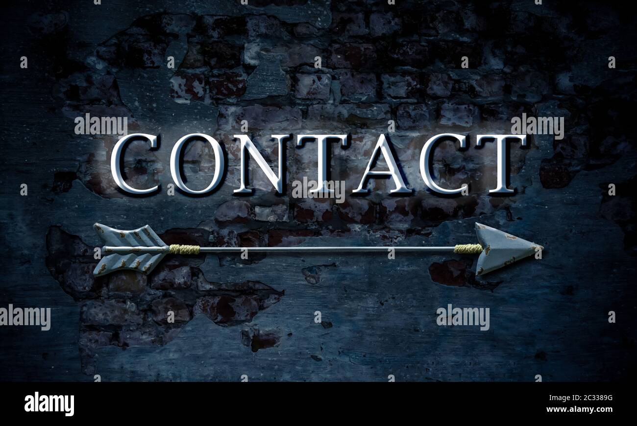 Street Sign to Contact Stock Photo - Alamy