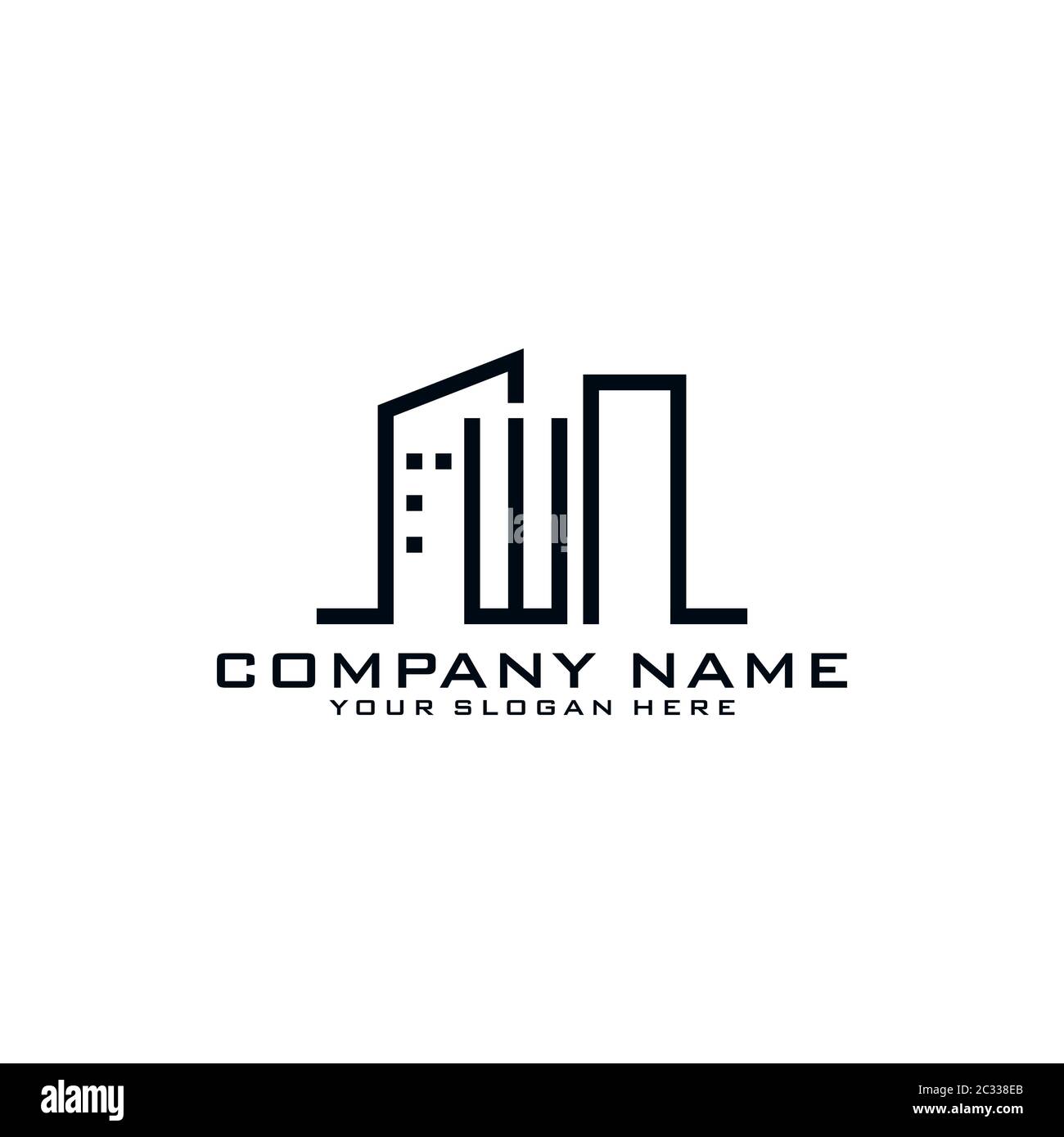 WN alphabet abstract initial letter logo design vector template Stock ...