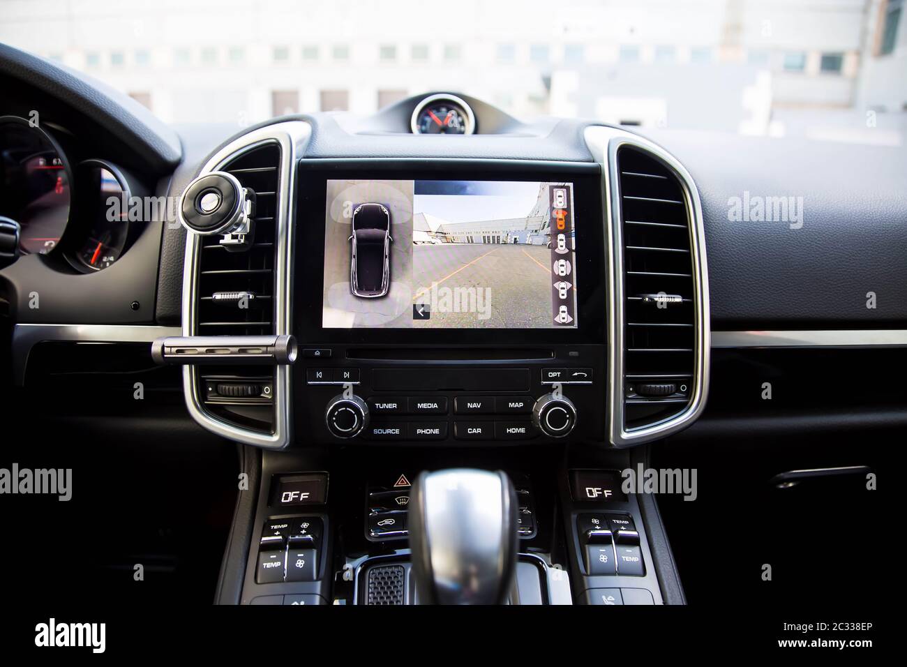 https://c8.alamy.com/comp/2C338EP/interior-of-premium-suv-work-of-front-side-side-and-rear-view-camera-in-360-degrees-system-help-assist-options-inside-luxury-car-2C338EP.jpg